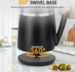 Aigostar Alva - Waterkoker - Met Temperatuurregeling - Warmhoudfunctie - Dubbelwandig - Cool-touch - 1,7L - 2200W - Zwart - Image 7
