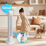 Aigostar Duke 33QRV - Ventilator Staand - Torenventilator- Oscillerende kolomventilator - 45W - Wit - Afbeelding 2