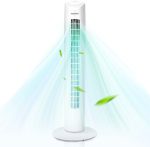 Aigostar Duke 33QRV - Ventilator Staand - Torenventilator- Oscillerende kolomventilator - 45W - Wit - Afbeelding 3