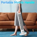 Aigostar Duke 33QRV - Ventilator Staand - Torenventilator- Oscillerende kolomventilator - 45W - Wit - Afbeelding 6