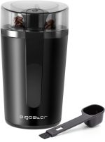Aigostar Natural 30RRJ - Elektronische Koffiemolen - koffiemaler - Coffee Grinder - Kruidenmolen - BPA-vrij - 200W - Zwart - Image 2