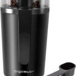 Aigostar Natural 30RRJ - Elektronische Koffiemolen - koffiemaler - Coffee Grinder - Kruidenmolen - BPA-vrij - 200W - Zwart