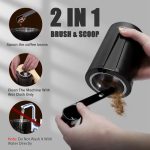 Aigostar Natural 30RRJ - Elektronische Koffiemolen - koffiemaler - Coffee Grinder - Kruidenmolen - BPA-vrij - 200W - Zwart - Image 5