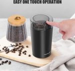 Aigostar Natural 30RRJ - Elektronische Koffiemolen - koffiemaler - Coffee Grinder - Kruidenmolen - BPA-vrij - 200W - Zwart - Image 9